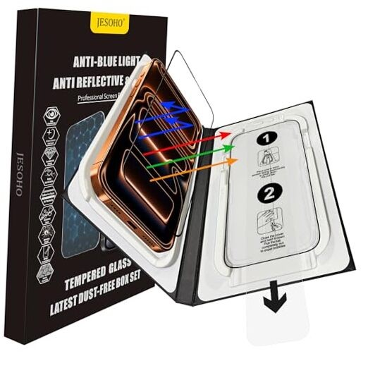 Anti Glare Screen Protector for Blue Light iPhone 17 Pro(6.3 inches)