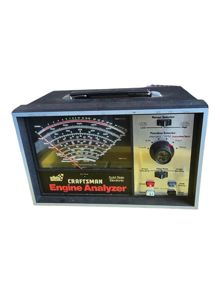 Vintage Sears Craftsman Solid State Electronic Engine Analyzer Model 161.210400