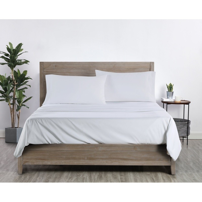 Copper Infused Microfiber Queen Sheet Set Antimicrobial Cooling Soft Easy Care