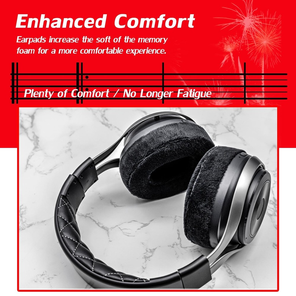 DIMOST LS50X Replacement Ear Pads Compatible with LS35X LS41 LS31 Black