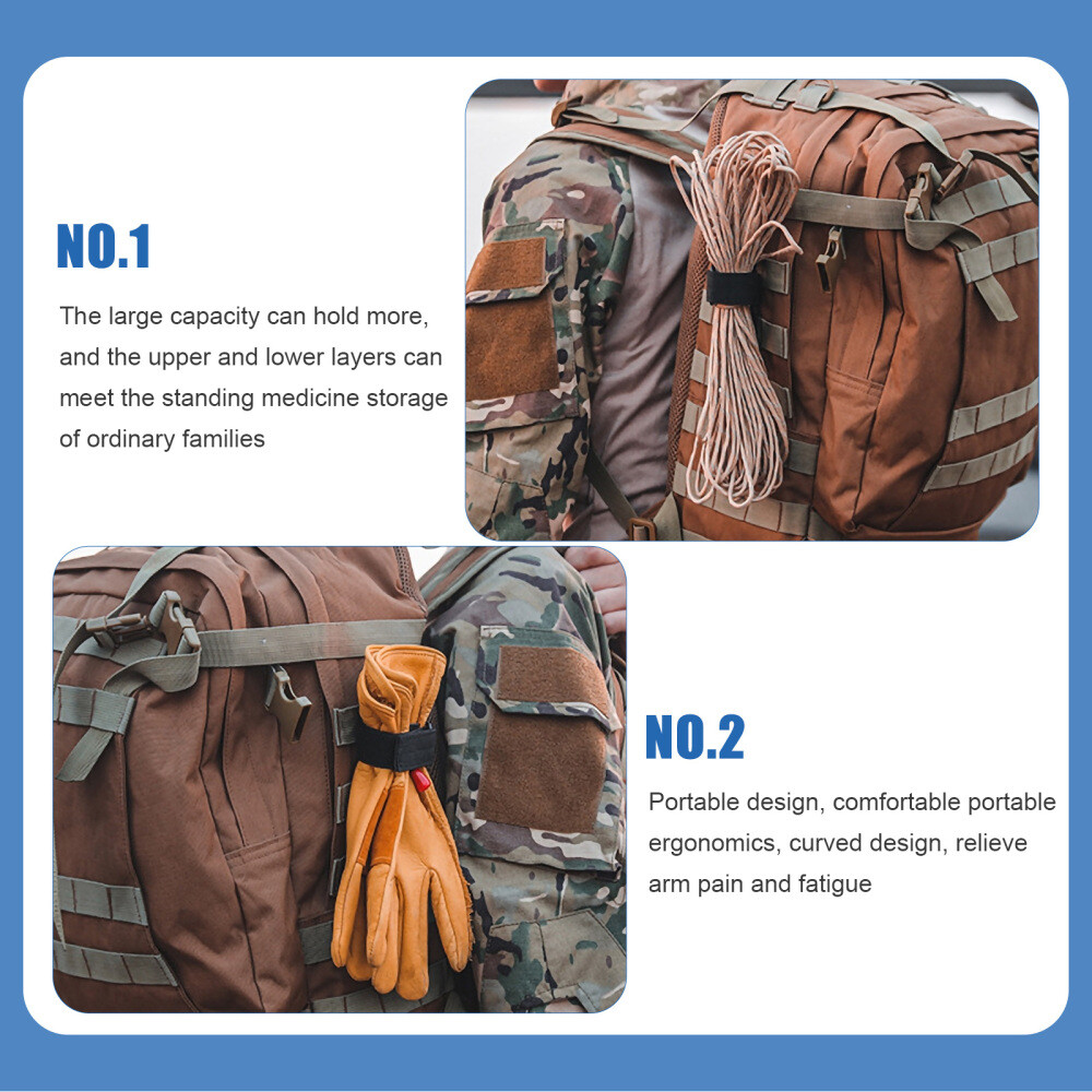 Professional Glove Holders Multi-function Glove Leashes Camping Molle Straps