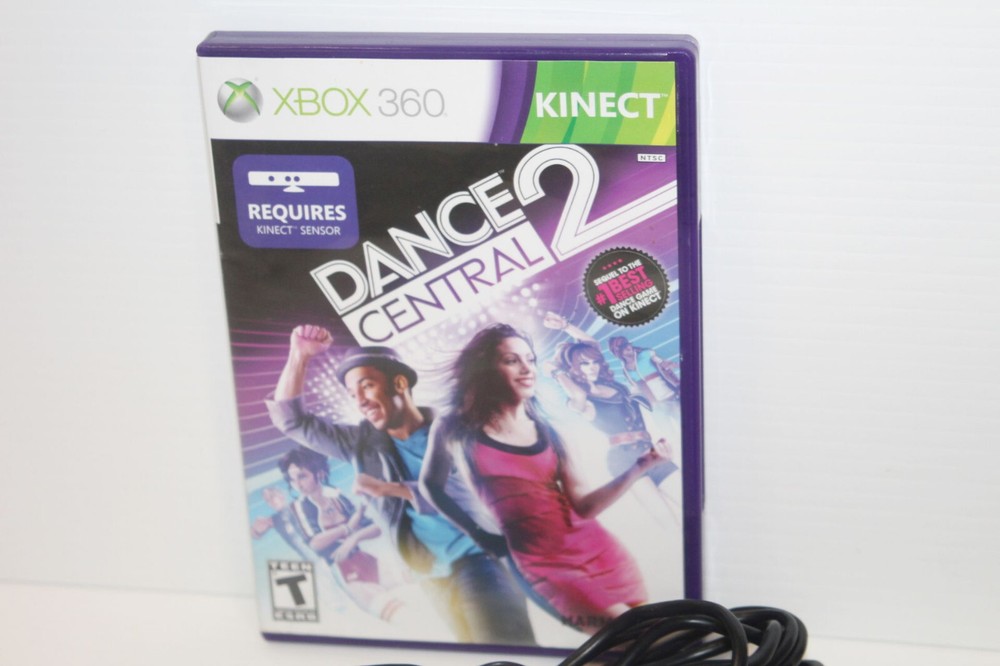 Microsoft 1414 Xbox 360 Kinect Sensor Bundle + 5 Games Just Dance Central Disney