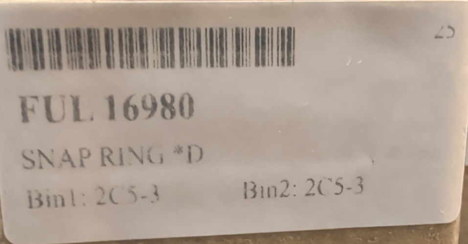 FUL 16980 EATON/FULLER SNAP RING (5 PACK)