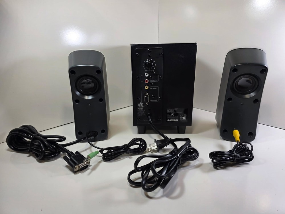 Logitech Speaker System Z323 with Subwoofer, Black, -Fully Tested