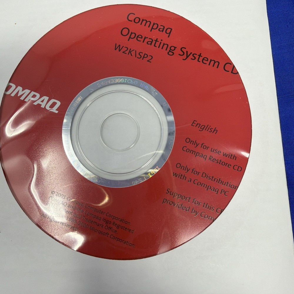 Compaq W2K/SP2 Operating System CD English