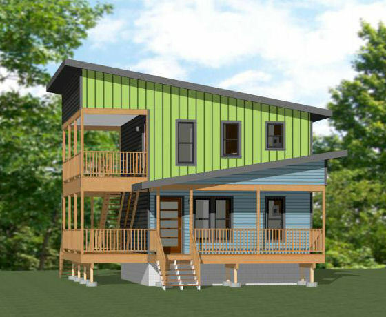 20x24 Duplex -- PDF Floor Plan -- 960 sq ft -- Model 2
