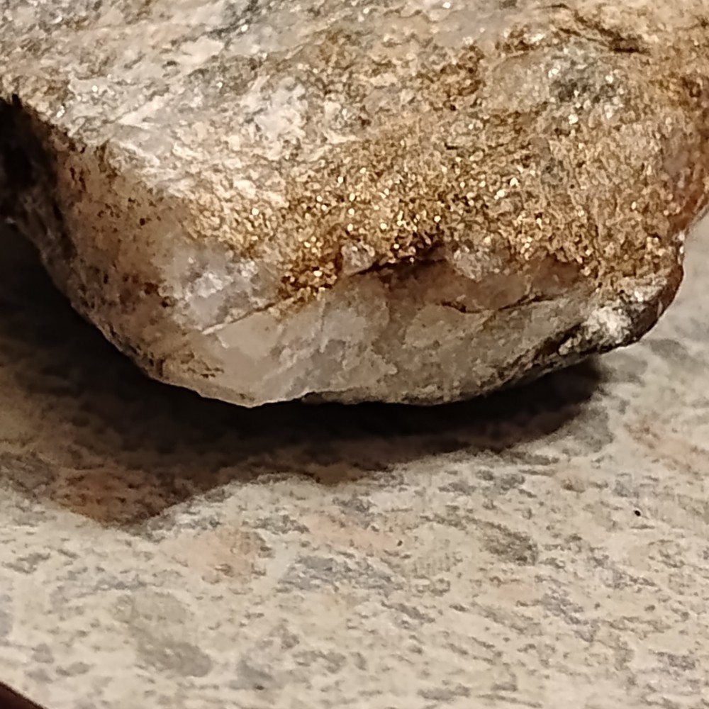 Native Gold and Platinum in quartz specimen