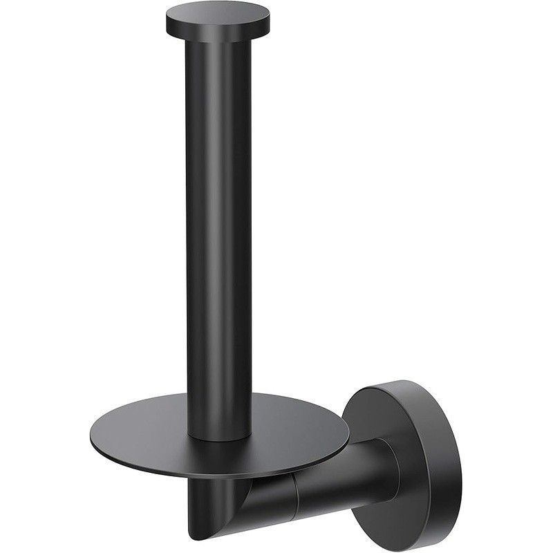 Matte Black Wall Mount Bathroom Accessory Durable Handcrafted Metal Chic Design