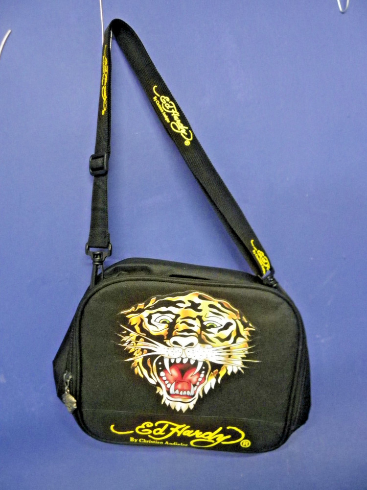 Ed Hardy Polyester/Canvas Lunchbox EVA Lining 9" x 8" x 5"