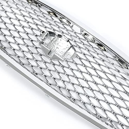 Front Bumper Grille Compatible with 2014-2017 Infiniti Q50 All Models Chrome