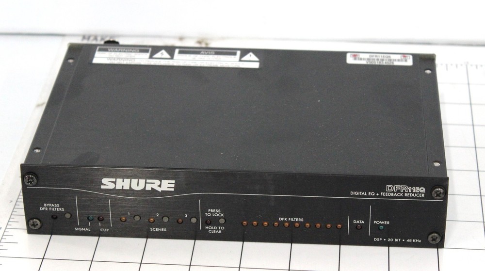 Shure DFR11EQ5, Digital EQ Feedback Reducer Limiter