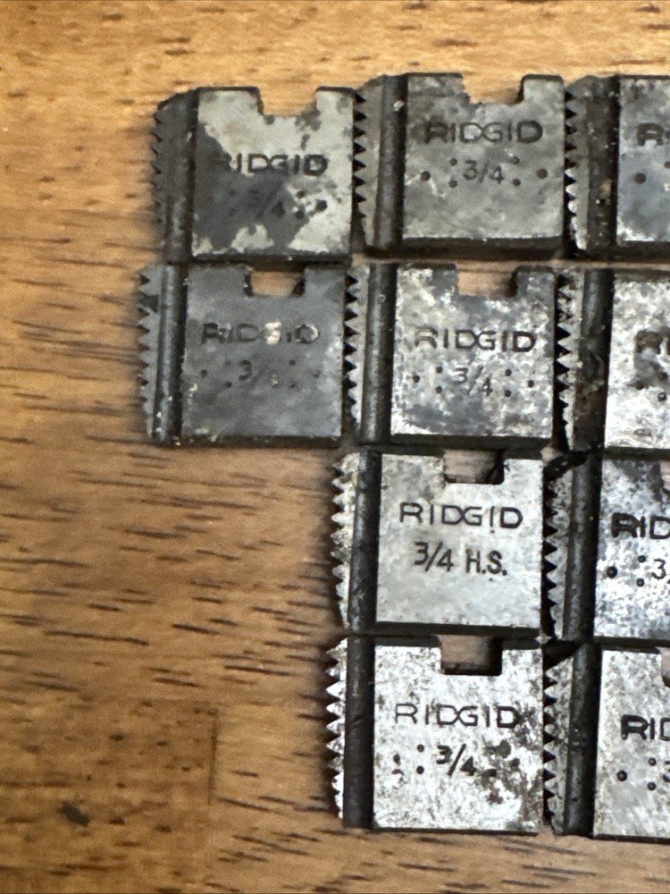 MISC used Ridgid Threading Pipe Dies #434