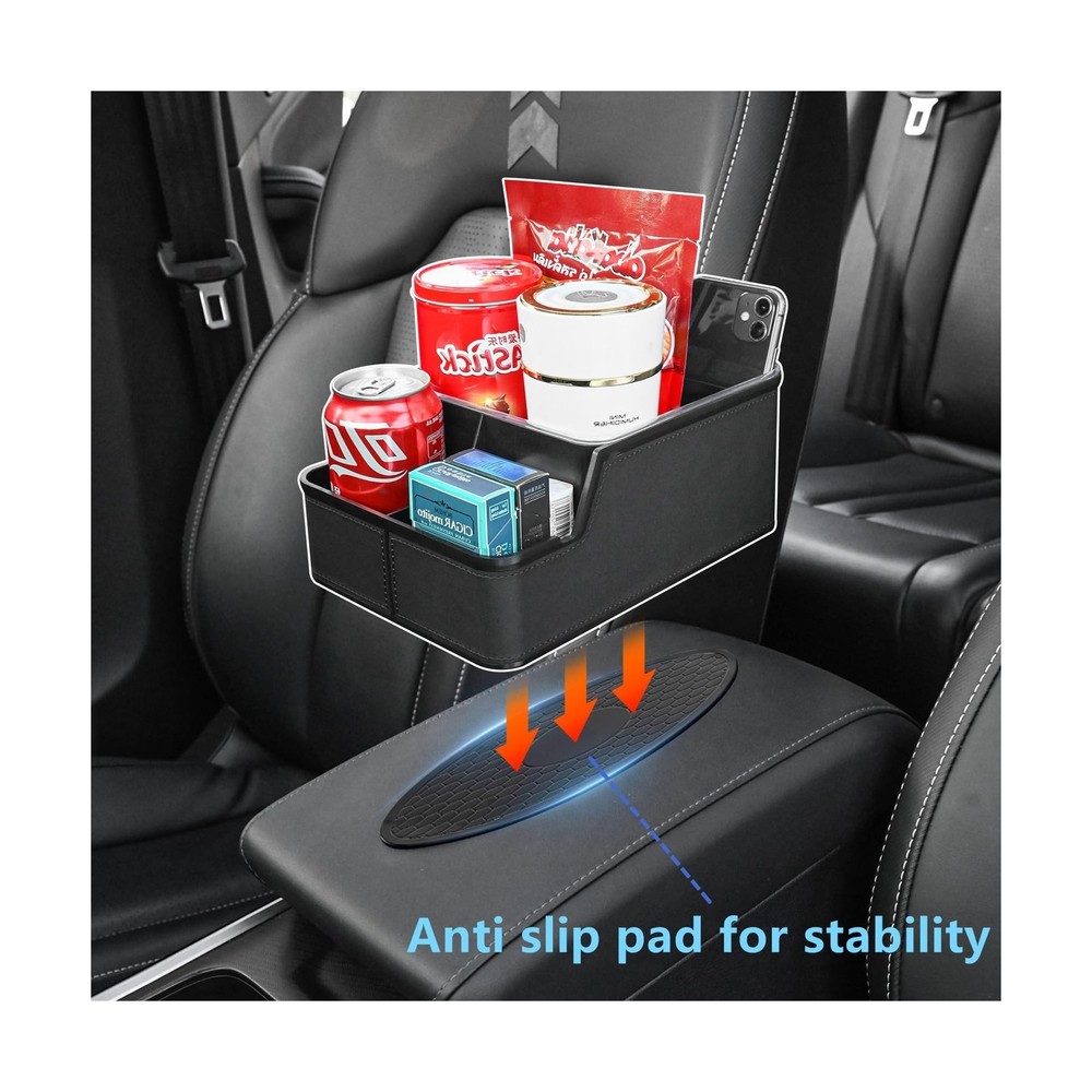 Car Storage Organizer Between Seats,Center Console Armrest Storage Box Back S...