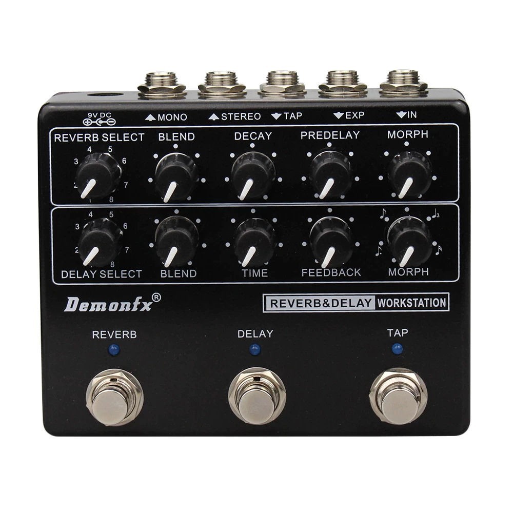 Demonfx RDW Reverb Delay Workstation Guitar Effect Pedal Multi Effects