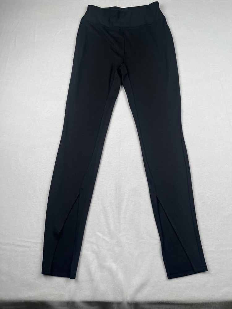 Kate and Mallory black leggings split leg extra small