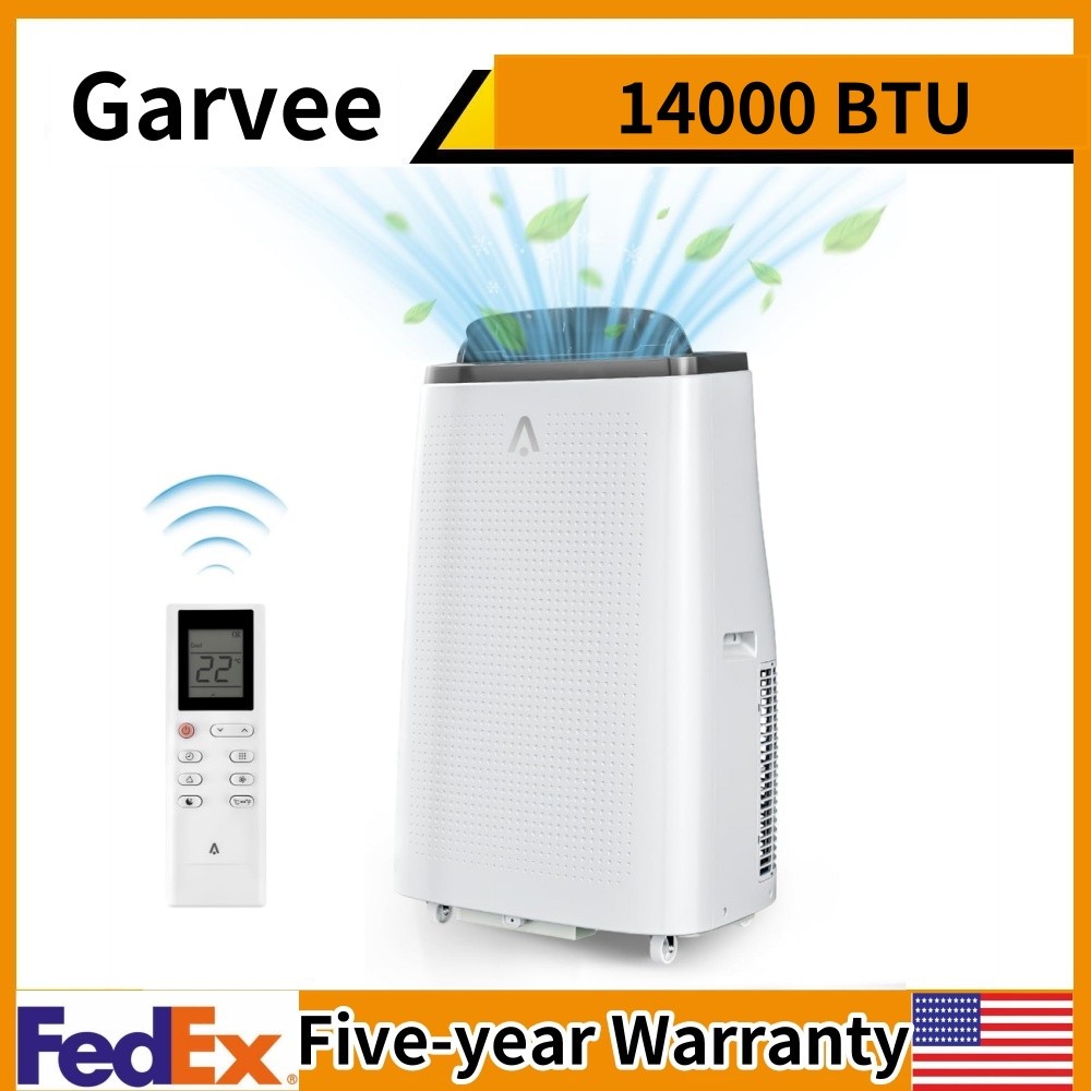 ✔️14000BTU Portable Air Conditioner Dehumidifying Fan Remote Control 24H Timer