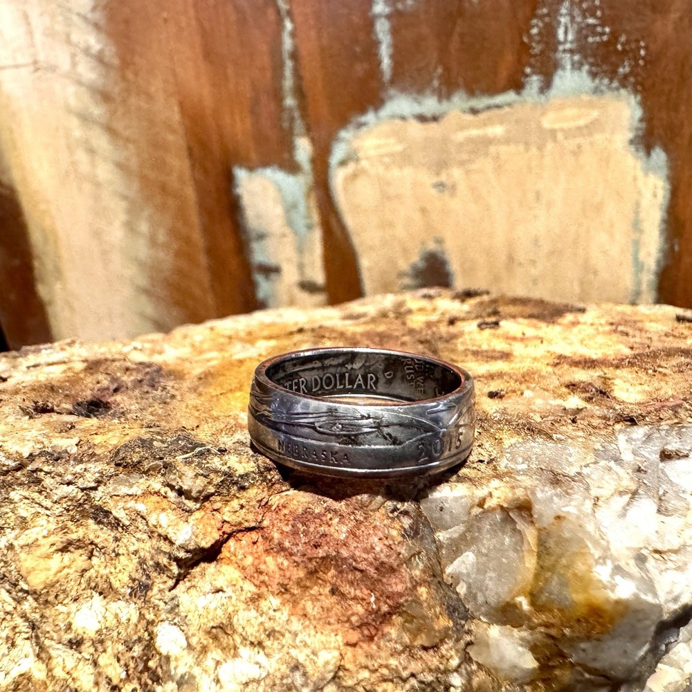 Quarter Dollar 2015 Nebraska Ring-size 6