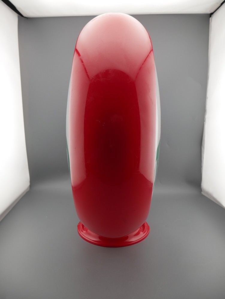 Red Plastic Frame Sinclair Dino 13.5" Gas Pump Globe