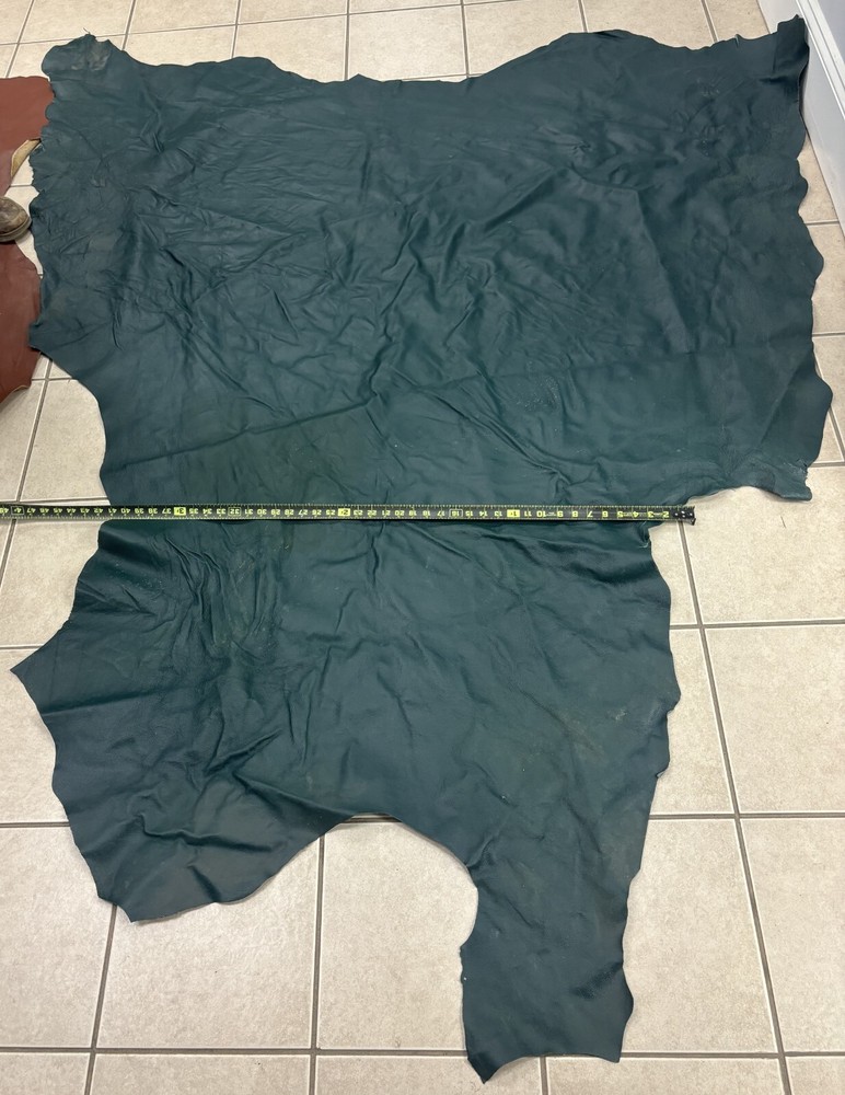 leather full hide red green brown