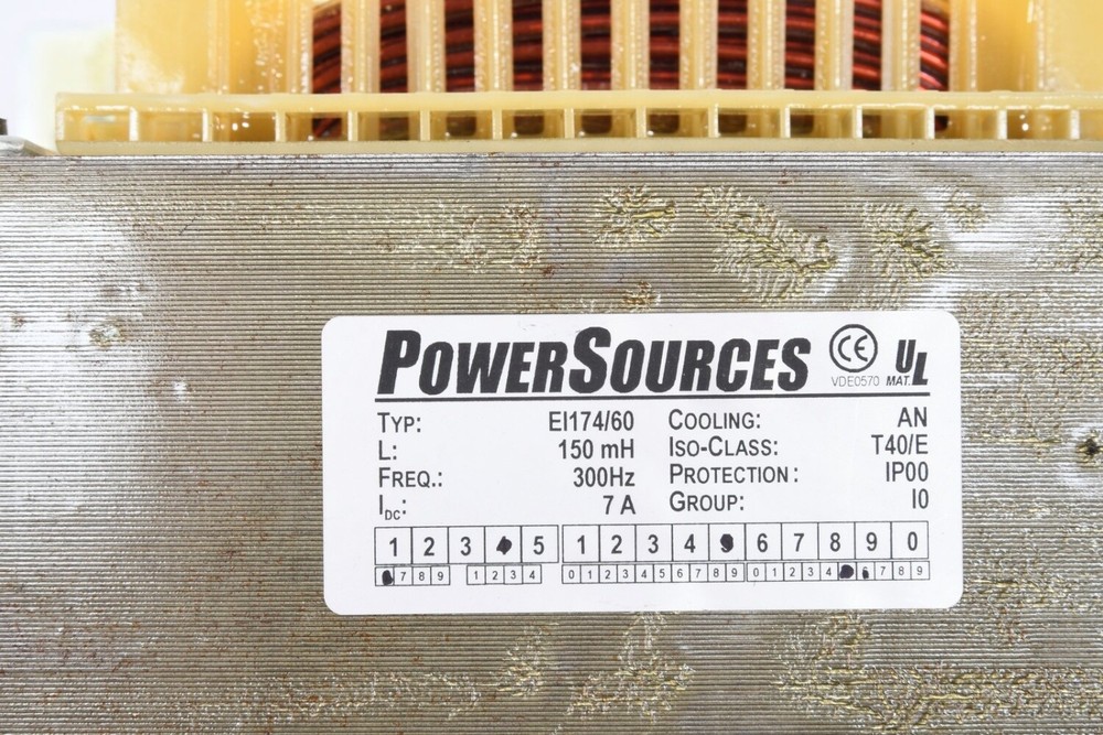 POWERSOURCES EI174/60, Single-phase control transformer