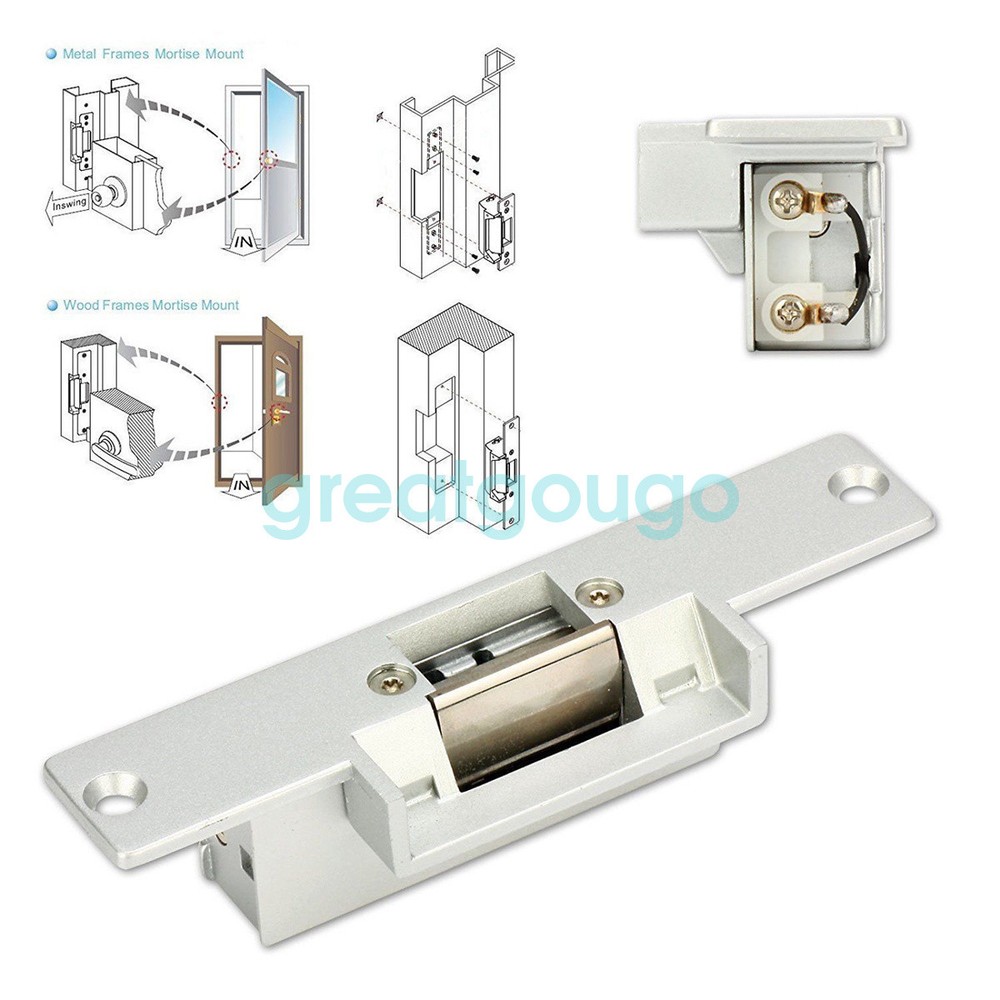 TCP/IP 4 Door Access Control Panel Kit Strike Lock Power Supply Box RFID Reader