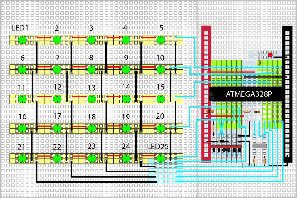 5eBoard Mastering Arduino Hardware & Software All-in-One LED Kit