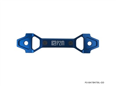 P2M for Adjustabl Billet Aluminum Battery Bracket Blue