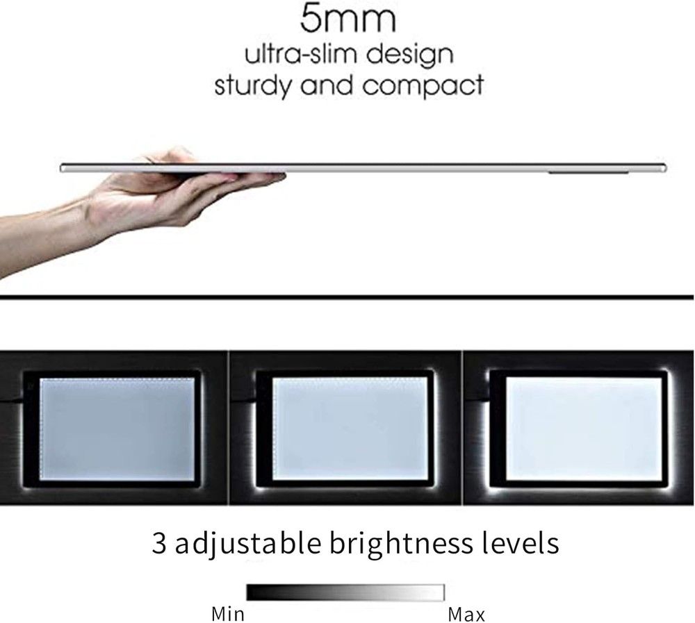XIAOSTAR A4 Light Box Drawing Pad | Adjustable Brightness | Type C Cable