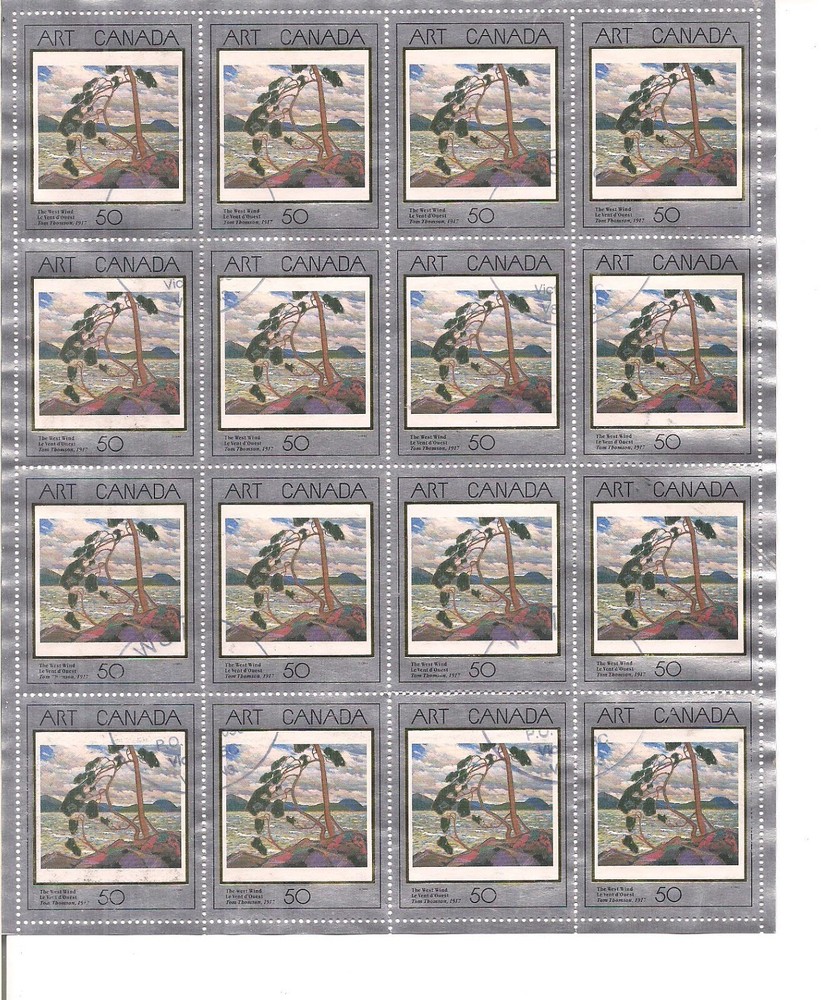 Canada #1271 used full sheet Vf Cv 20$ as singles