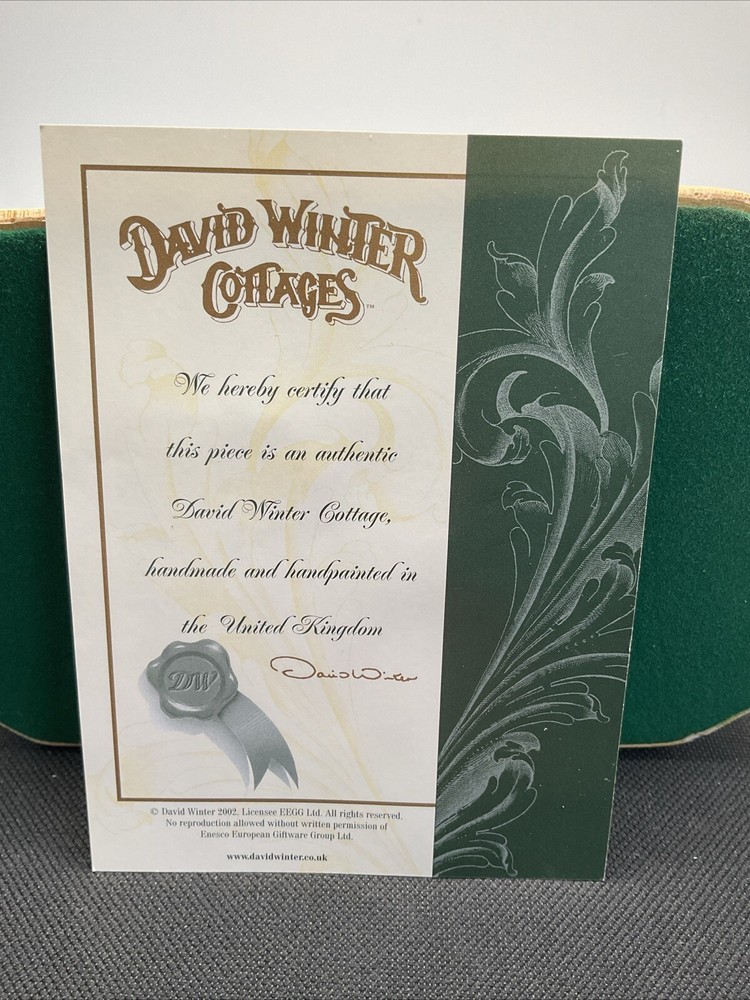 Fair - Well - 2002 David Winter Cottages - Includes Original Box & COA