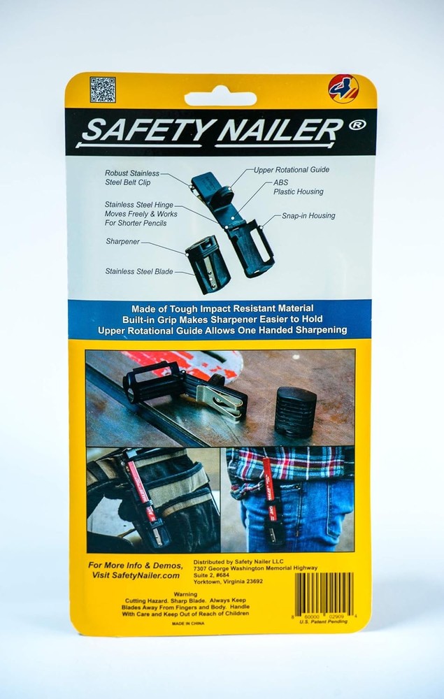 Carpenter Pencil Holster & Sharpener