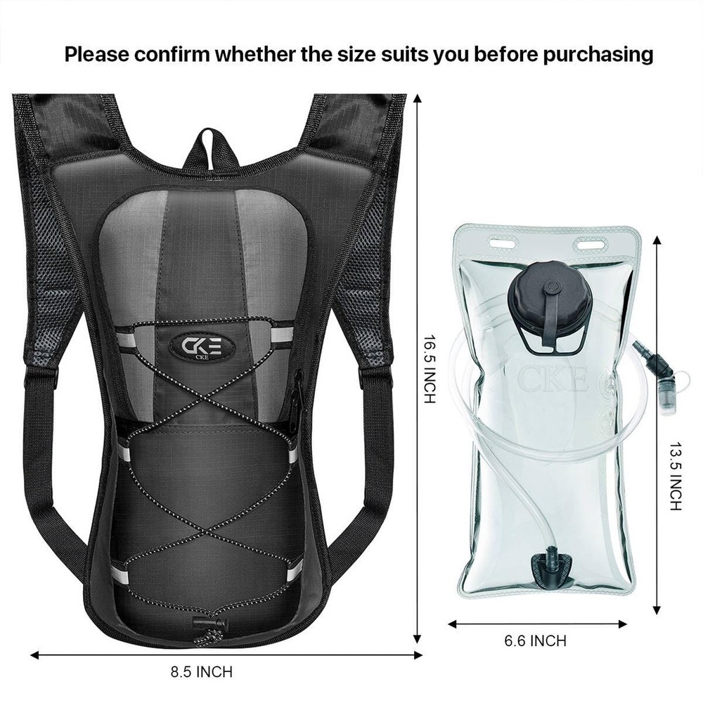 Hydration Backpack Hydration Pack Water Backpack with 2L(70-Ounce) Hydration ...