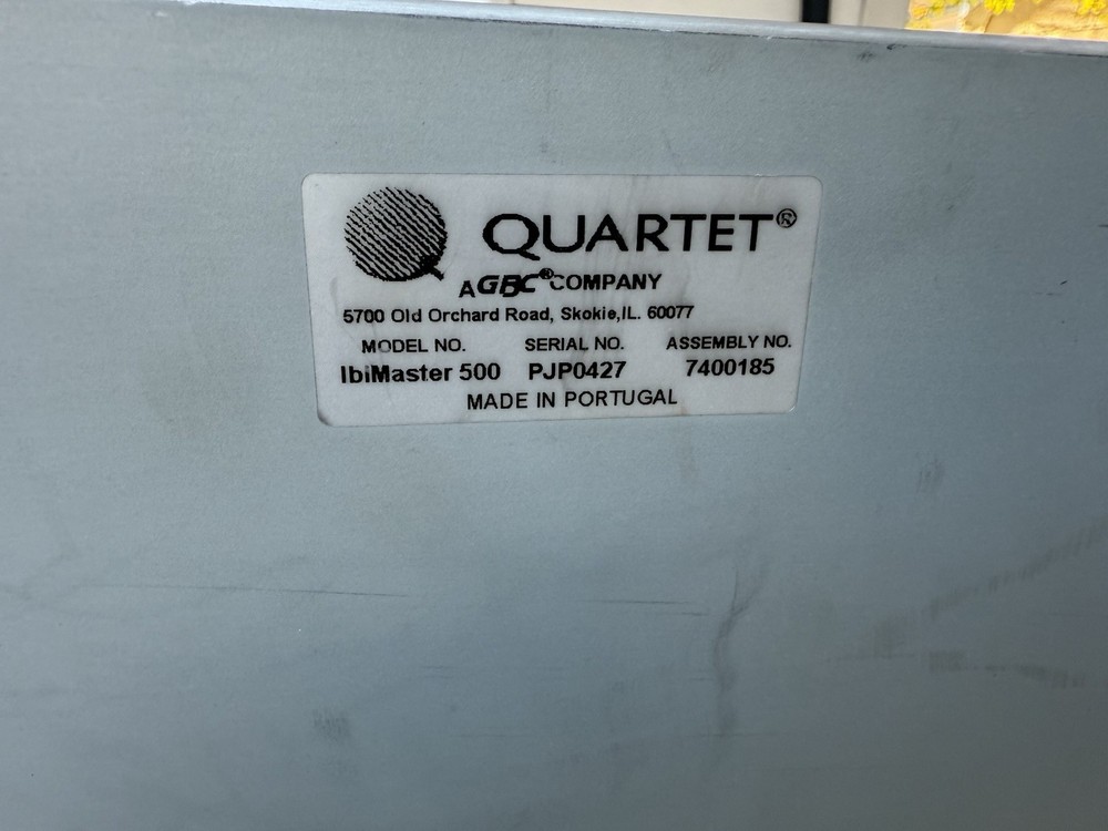 Quartet GBC Ibico ibiMaster 500 binding machine