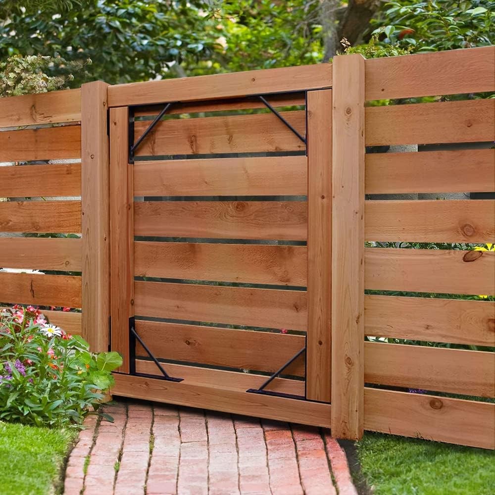 Heavy-Duty Fence Gate Kit No Sagging Hardware Components