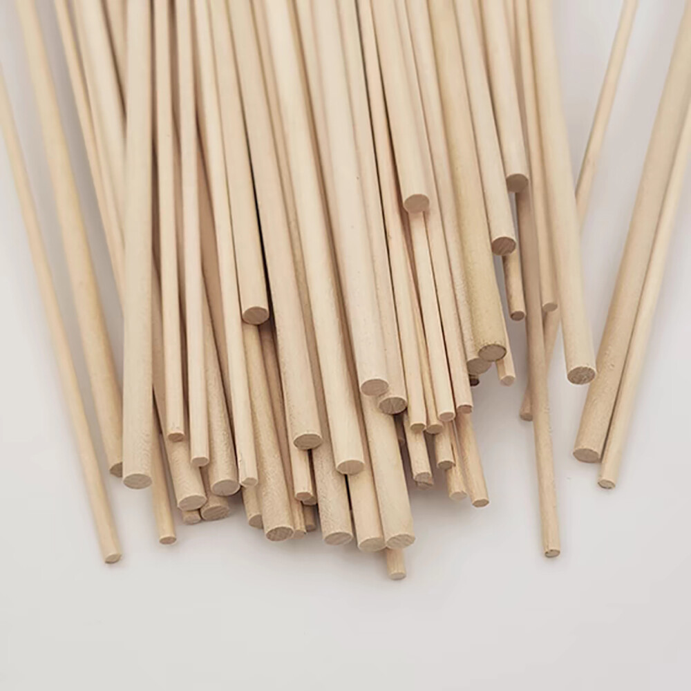 Solid Birch Sticks DIY Handmade Building Model Materials Birch Sticks Dia 2-50mm