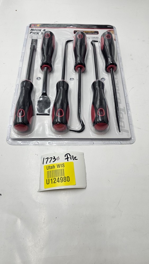 Performance Tool 6 Piece Hook & Pick W947 Durable Double-Injection