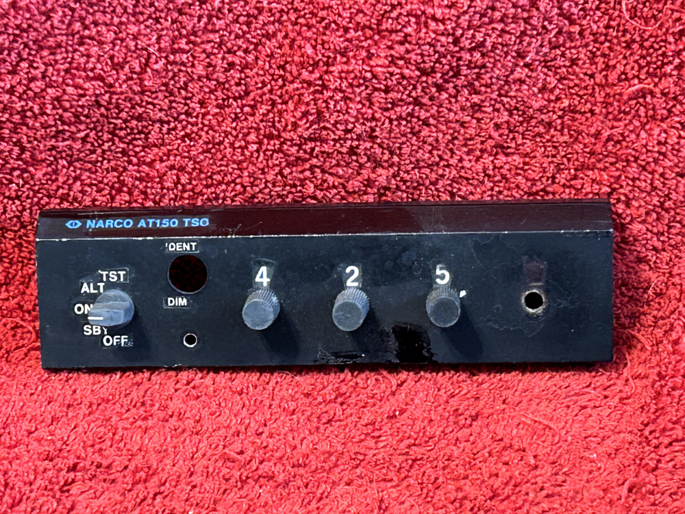 NARCO AVIONICS FACEPLATE FOR AT 150 TRANSPONDER