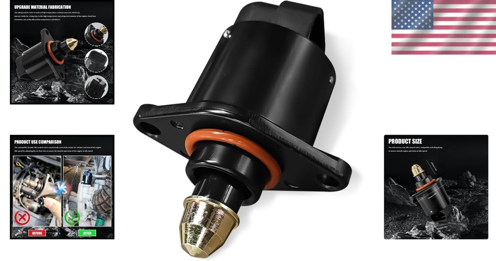 OEM IAC Idle Air Control Valve Sensor - Chrome Finish, Stable Engine Performance