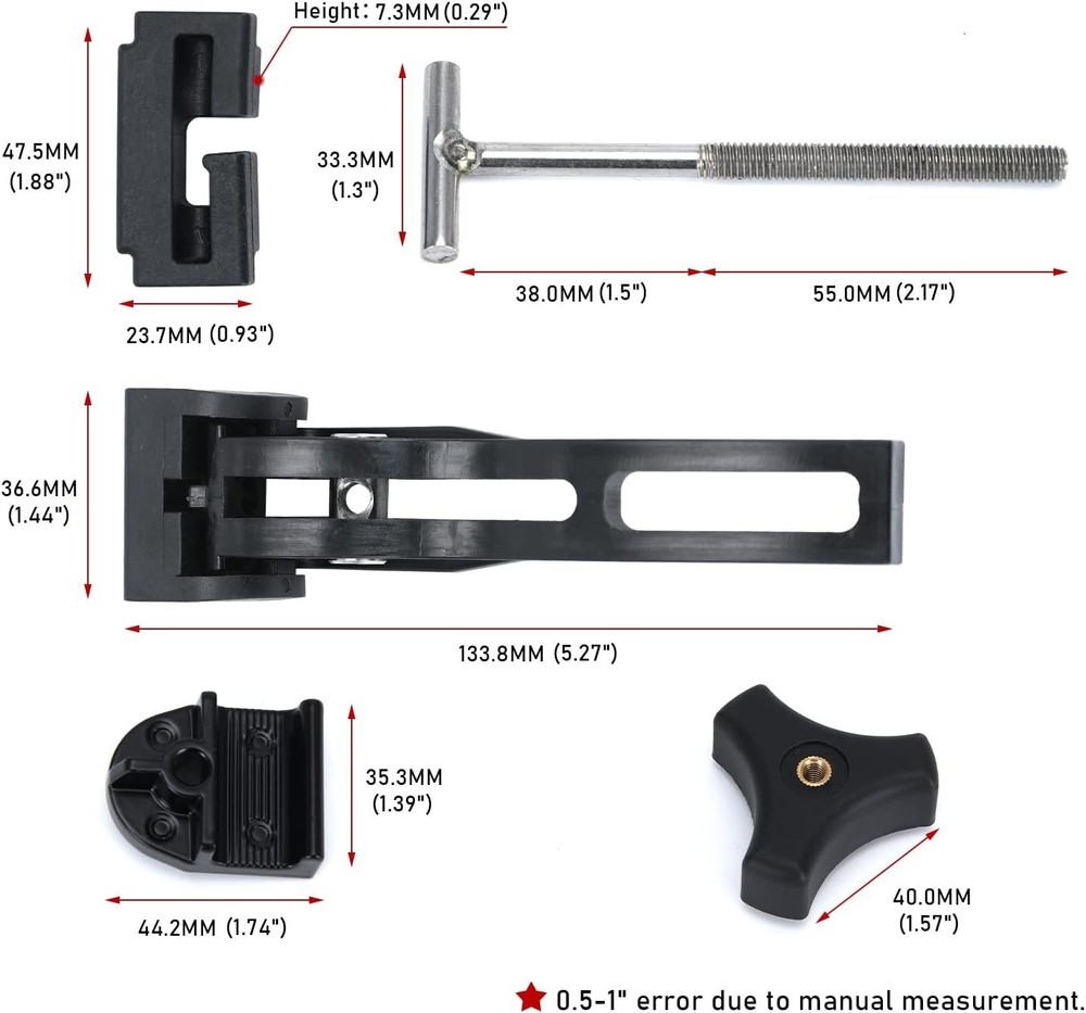 Tonneau Cover Replacement Hardware Kit for Secure Hard Tri-fold Installation