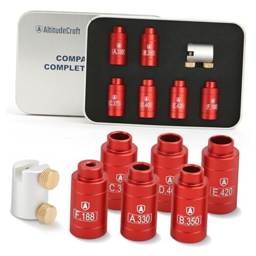 with 6 Bushings, Reloading Supplies and Headspace Gauge Comparator Kit
