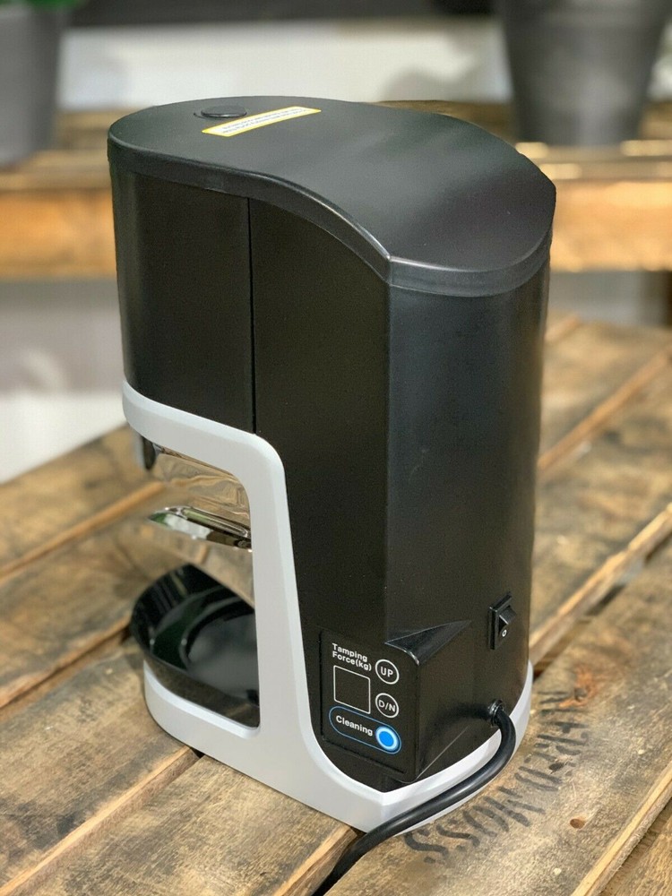 AUTO PRESS AUTOMATIC BRAND NEW BLACK ESPRESSO COFFEE TAMPER TAMPING MACHINE
