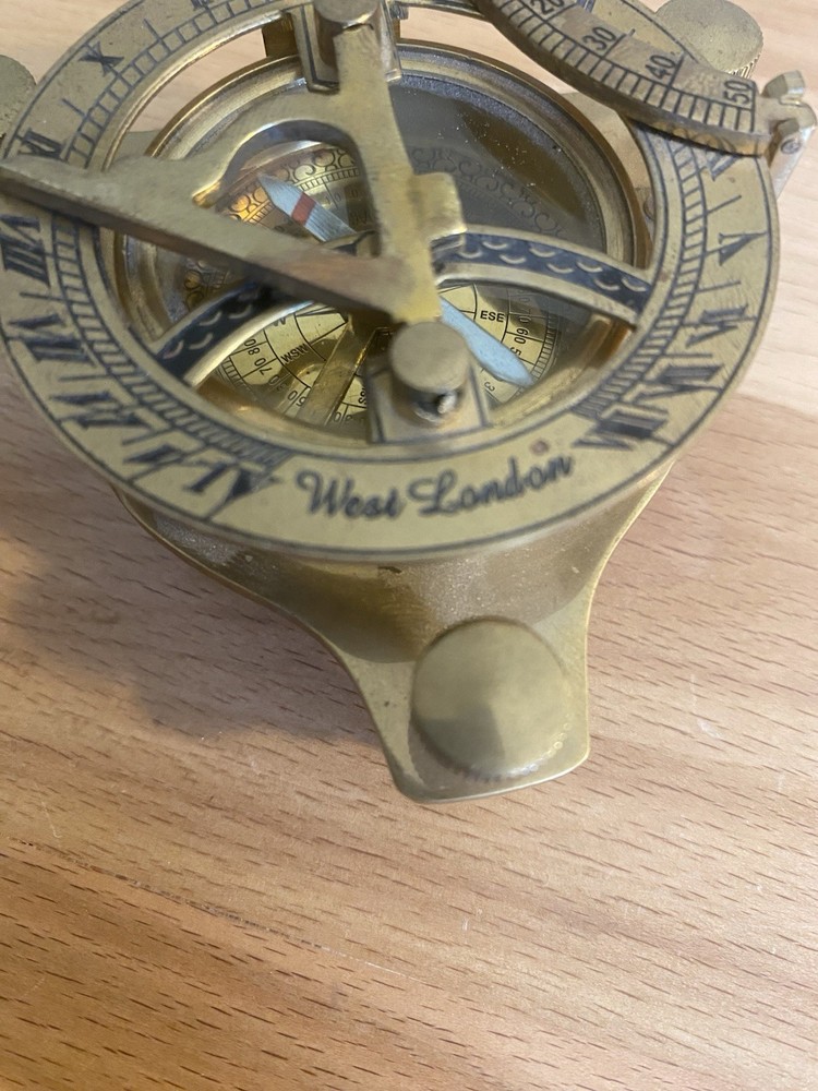 West London Brass Sundial Compass