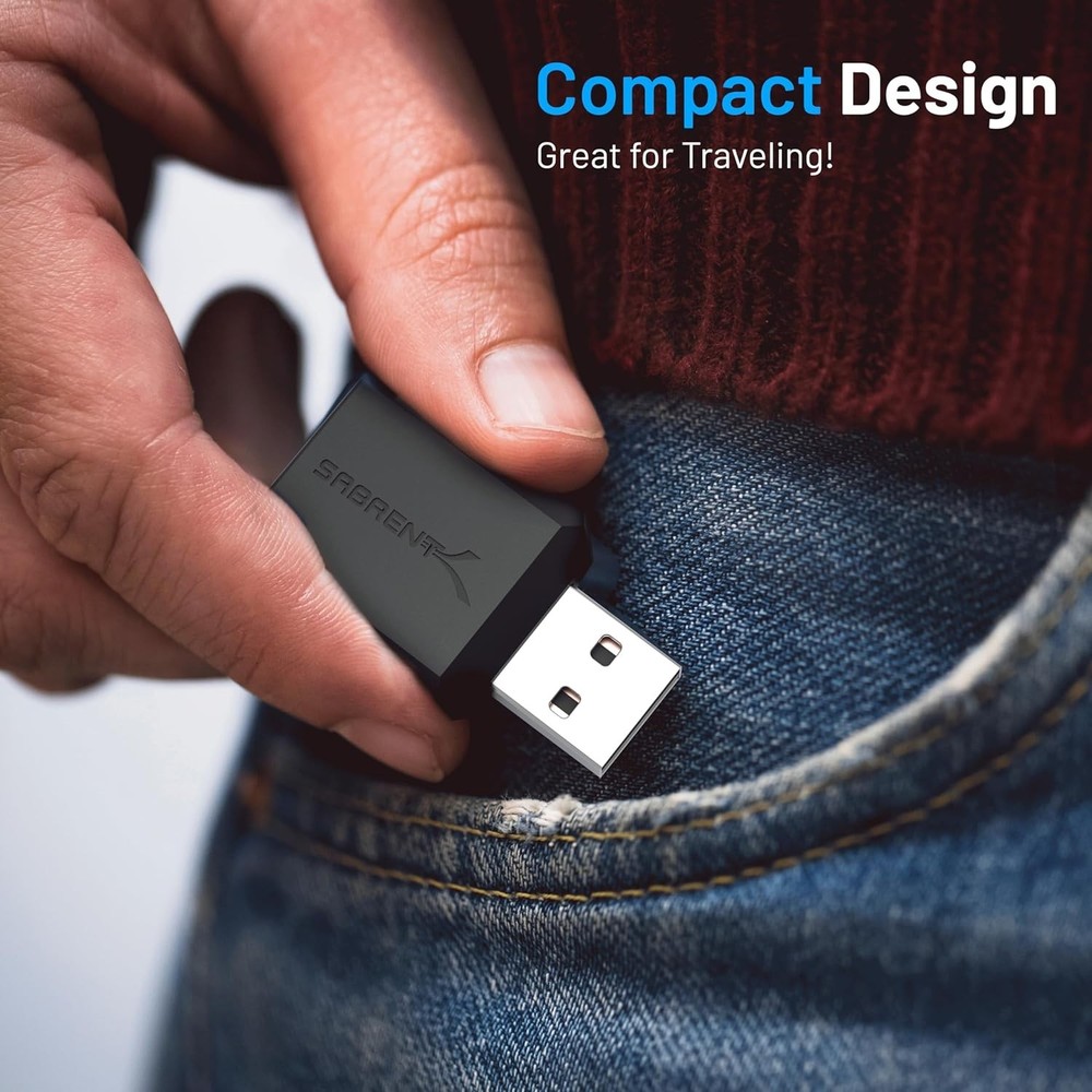 Lightweight USB External Stereo Sound Adapter - Incredible 3D Sound Experience
