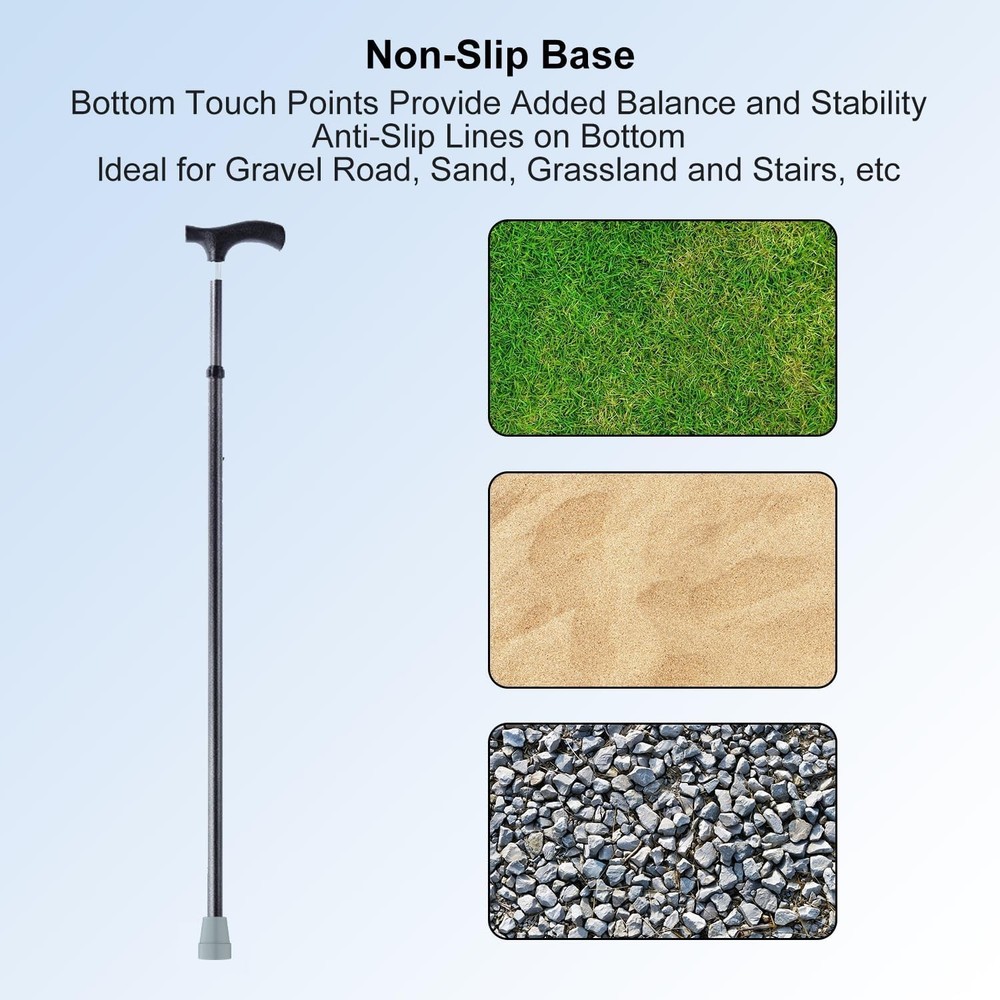 Walking Cane Tips (4-Pack), 3/4 Inch Heavy Duty Rubber Replacement ...