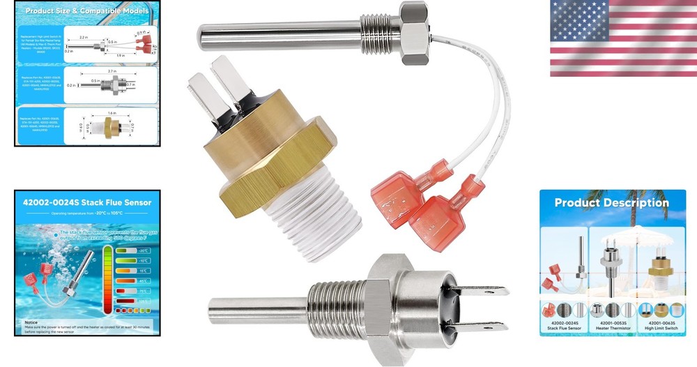 High Limit Switch & Heater Thermistor Kit for Pentair