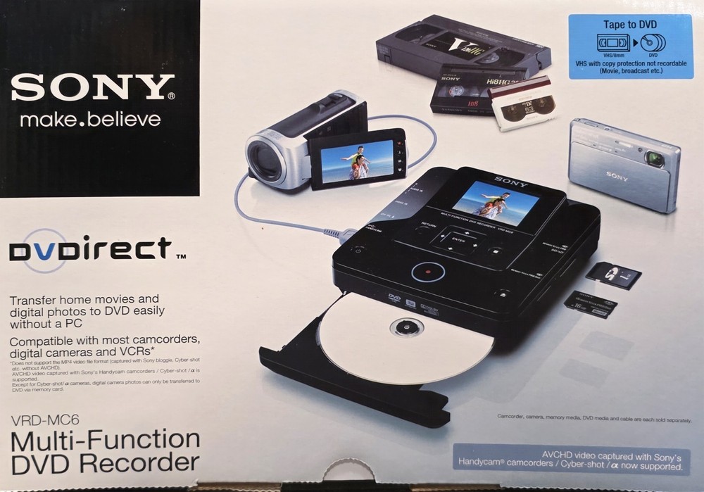 Sony DVDirect VRD-MC6 Multi-Function DVD Recorder USB Audio Video DV In
