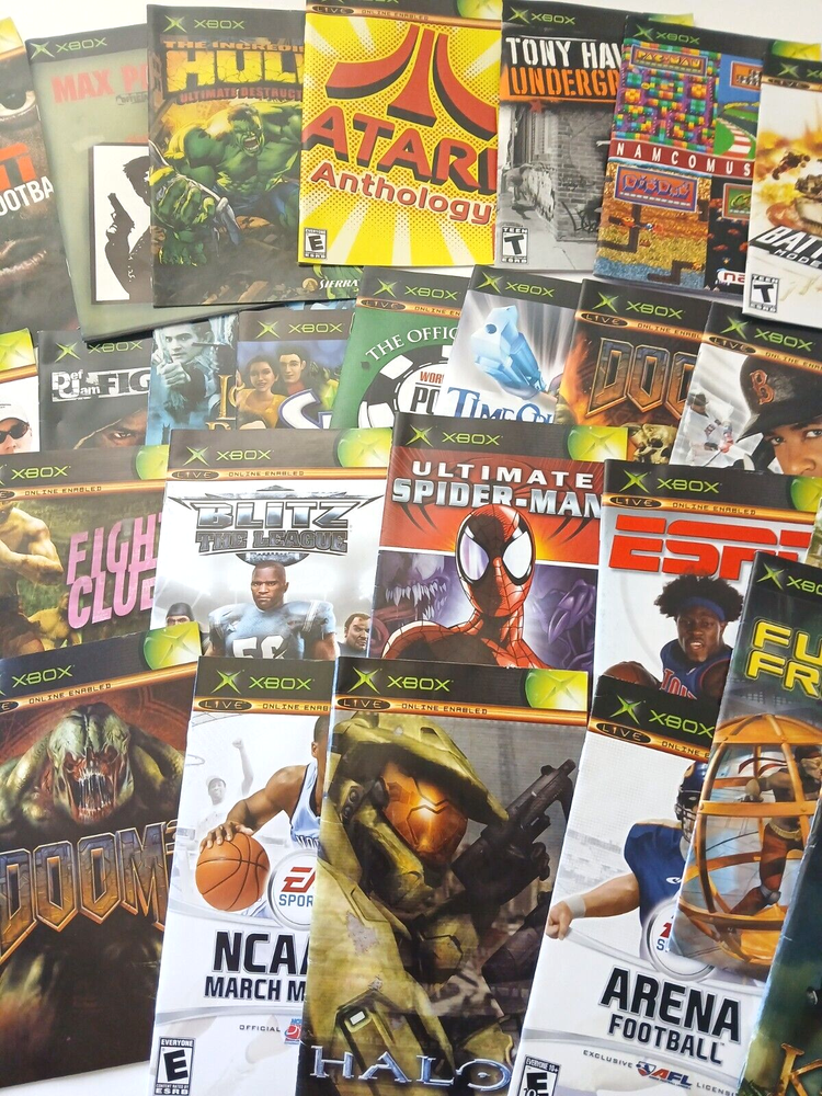 Microsoft XBOX Instruction Booklets/Manual/Manuals Only