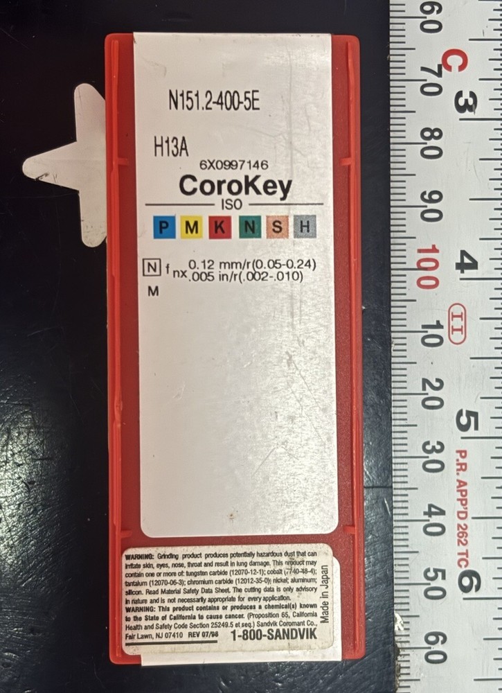 SANDVIK Coromant N151.2-400-5E H13A Carbide Parting Cutoff Inserts 10 Inserts