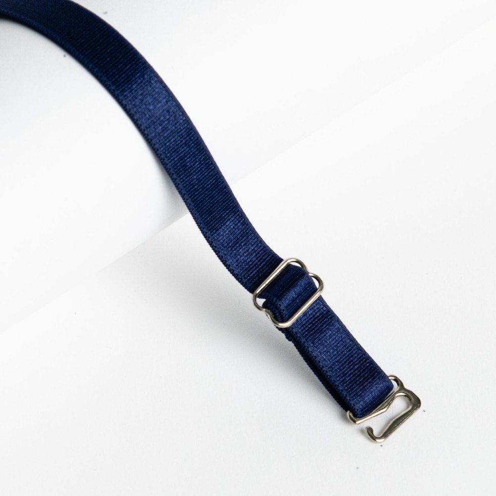 NAVY BLUE REPLACEMENT BRA STRAPS - ADJUSTABLE - 1CM WIDE
