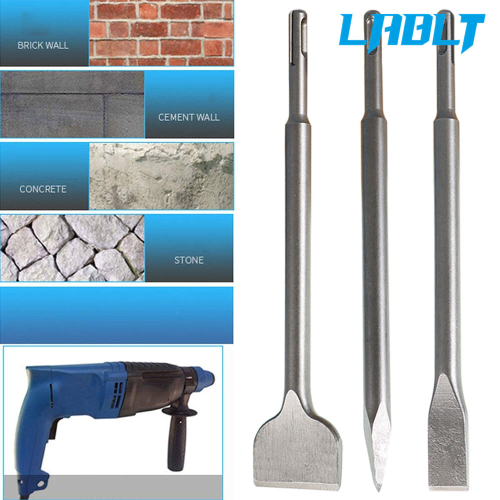 LABLT 6 Pcs SDS plus Chisel Set Concrete Drill Bit Set Rotary Hammer Bits